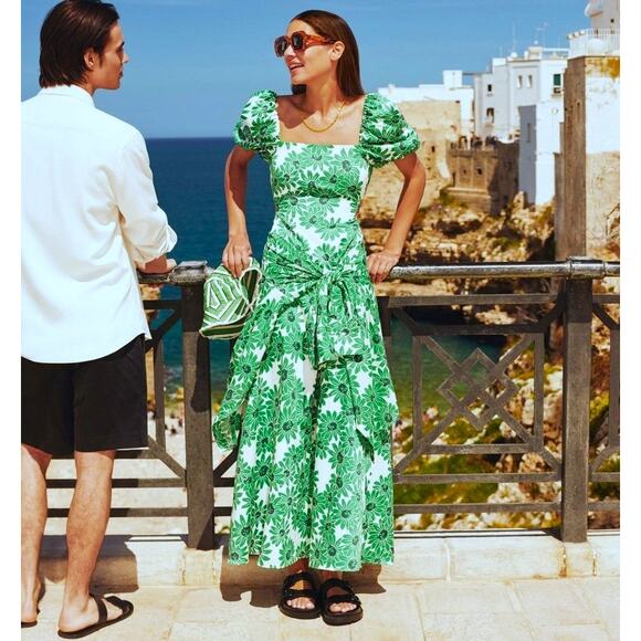 MANGO Floral Print Midi Dress NWT - Picture 1 of 14
